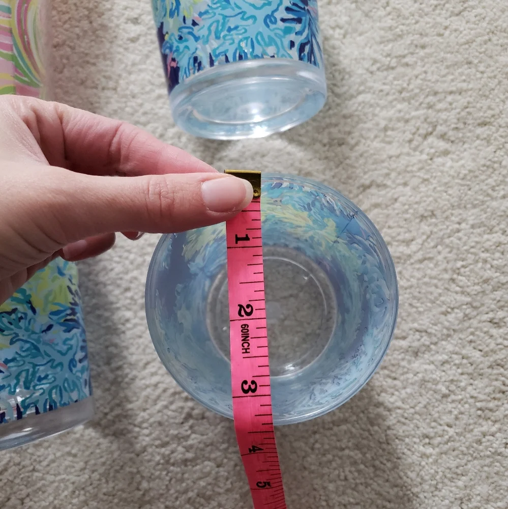 Lilly Pulitzer Set of Acrylic Tumbler and Drinking Cups